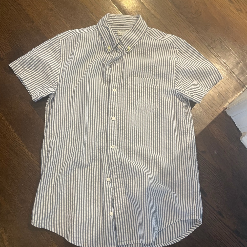 Boys seersucker jcrew button down